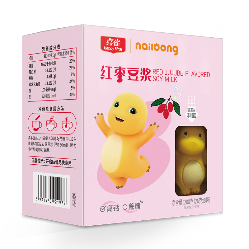 奶龍紅棗豆漿208克
