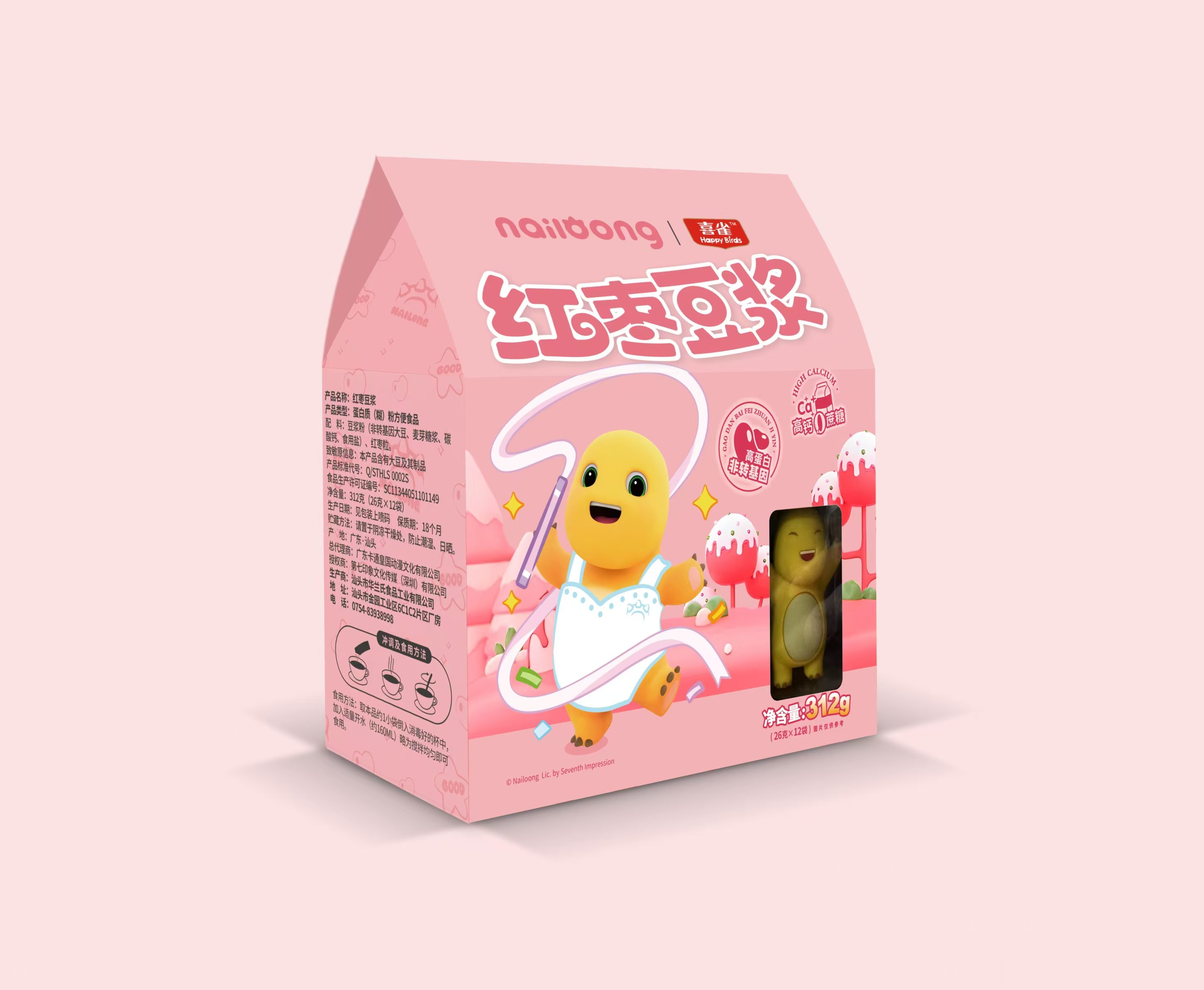 奶龍紅棗豆漿312克