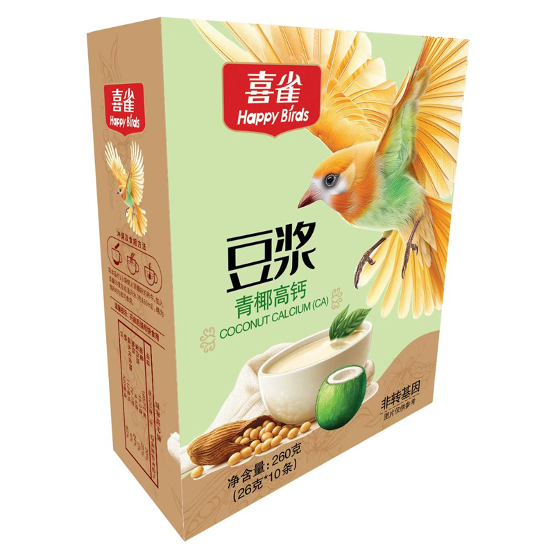 喜雀青椰高鈣豆漿260克
